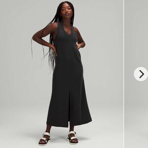 Lululemon Ease of it All V-Neck Midi Dress Softstreme Black